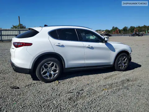 2019 Alfa Romeo Stelvio VIN ZASPAKAN0K7C40362 фото 3