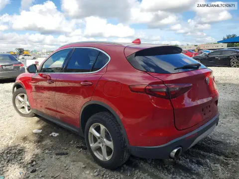 2020 Alfa Romeo Stelvio VIN ZASPAJAN4L7C92671 фото 2
