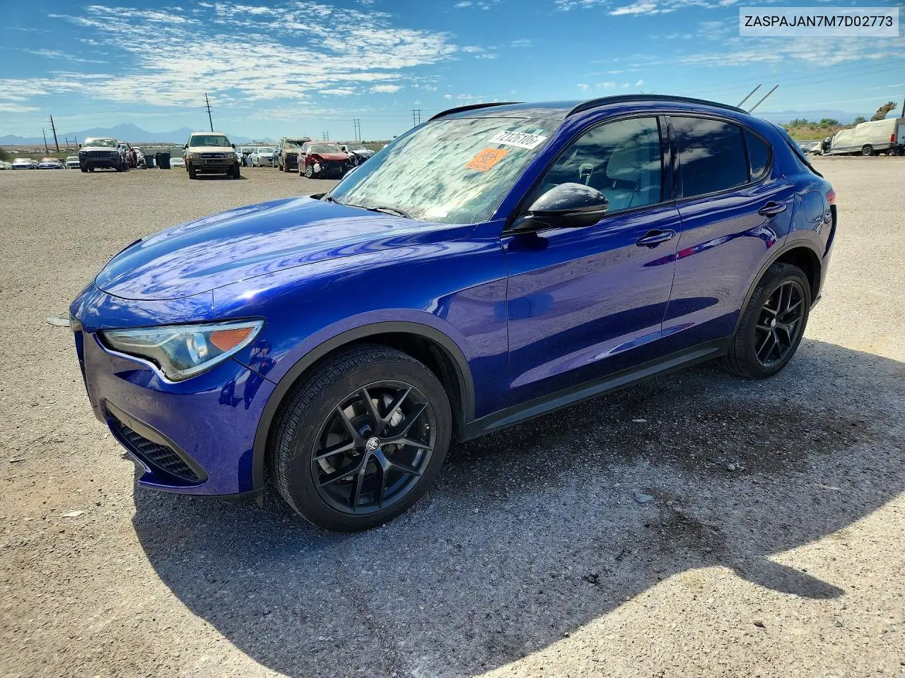 2021 Alfa Romeo Stelvio Sport VIN ZASPAJAN7M7D02773 фото 1