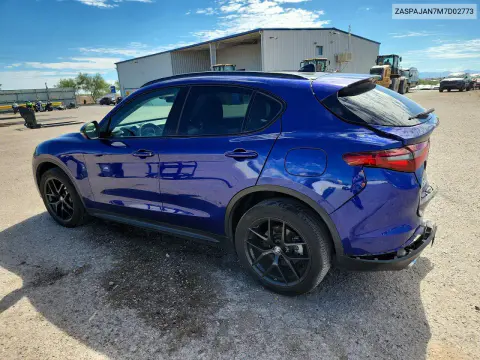 2021 Alfa Romeo Stelvio Sport VIN ZASPAJAN7M7D02773 фото 2