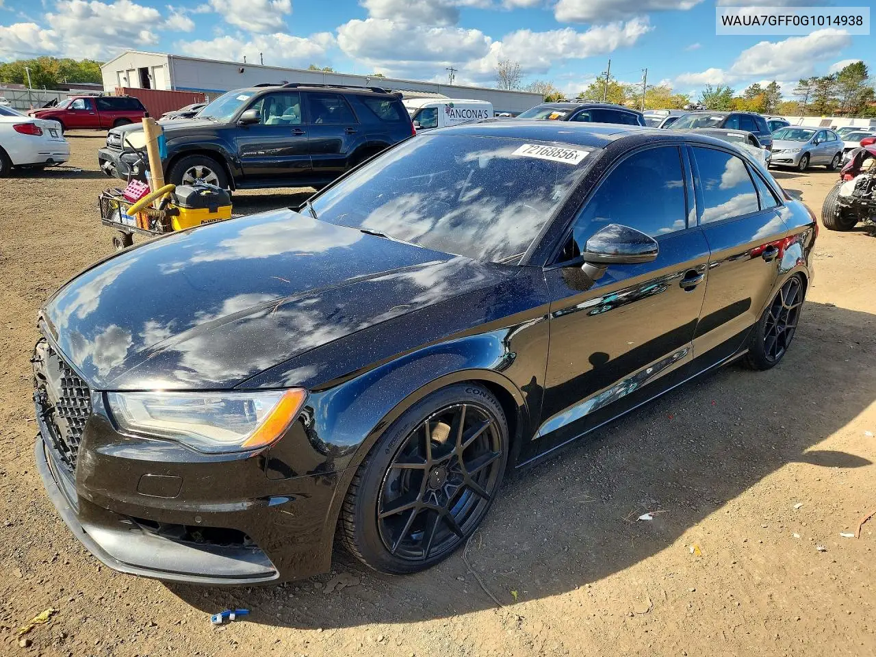 2016 Audi A3 Premium VIN WAUA7GFF0G1014938 фото 1