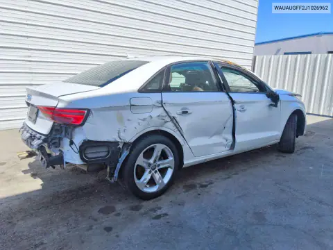 2018 Audi A3 Premium VIN WAUAUGFF2J1026962 фото 3