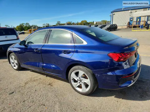 2022 Audi A3 Prestige VIN WAUJUDGY3NA091906 фото 2