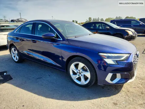 2022 Audi A3 Prestige VIN WAUJUDGY3NA091906 фото 4