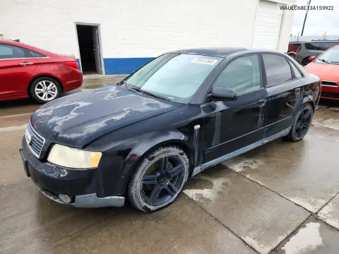 WAULC68E13A159922 — 2003 Audi A4, Механические повреждения, фото до ремонта