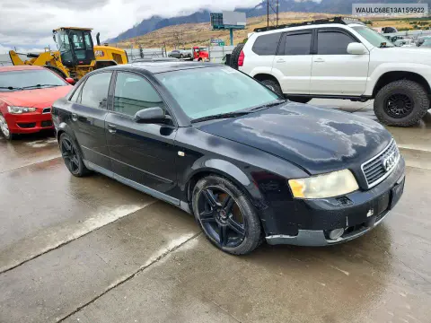 2003 Audi A4 1.8T Quattro VIN WAULC68E13A159922 фото 4