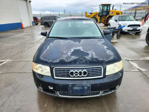 2003 Audi A4 1.8T Quattro VIN WAULC68E13A159922 фото 5