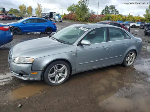 WAUDH78E06A228213 — 2006 Audi A4, Передняя часть, фото до ремонта