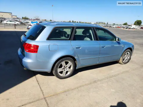 2006 Audi A4 2.0T Avant Quattro VIN WAUKF78E06A229133 фото 3