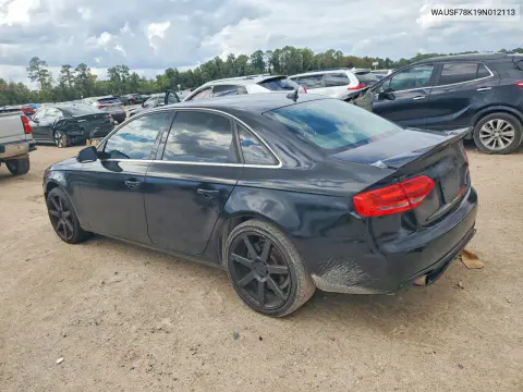 2009 Audi A4 Premium Plus VIN WAUSF78K19N012113 фото 2