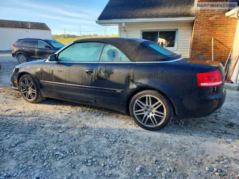 2009 Audi A4 2.0T Cabriolet Quattro VIN WAUDF48H49K010000 фото 2