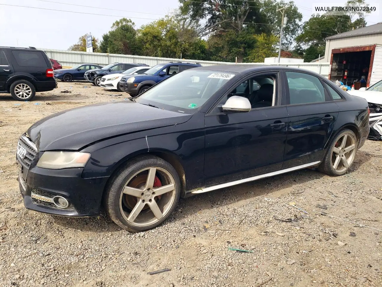 2009 Audi A4 VIN WAULF78K59N072349 фото 1