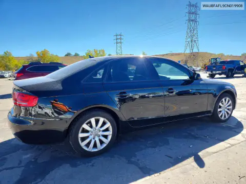 2012 Audi A4 Premium VIN WAUBFAFL9CN019908 фото 3