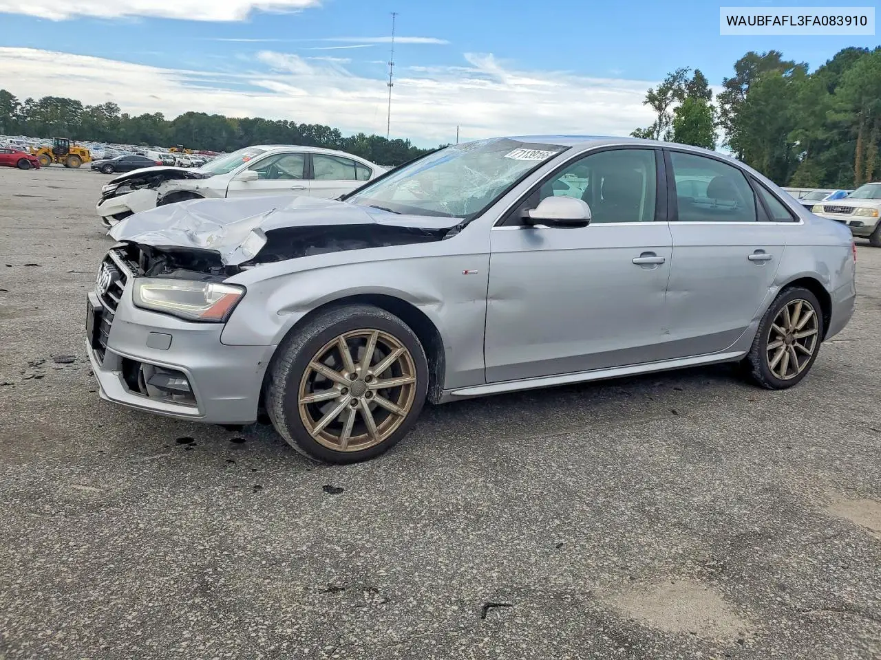 2015 Audi A4 Premium VIN WAUBFAFL3FA083910 фото 1