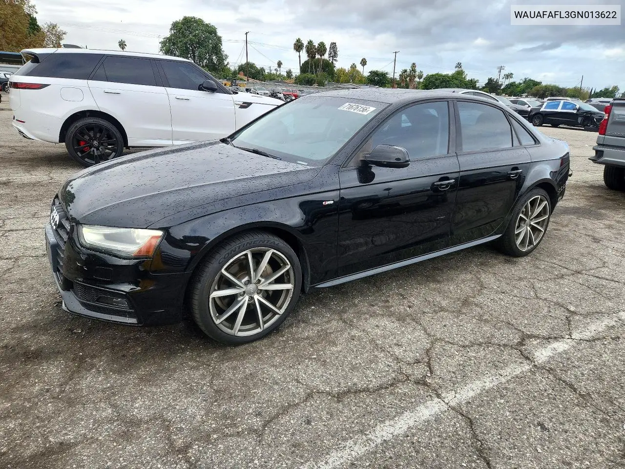 2016 Audi A4 Premium S-Line VIN WAUAFAFL3GN013622 фото 1