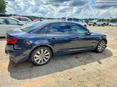 2017 Audi A4 Ultra Premium VIN WAUGMAF44HN042198 фото 3