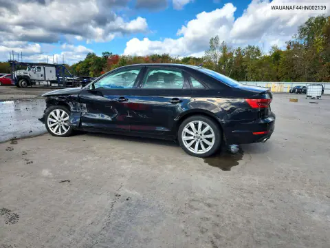 2017 Audi A4 Premium VIN WAUANAF44HN002139 фото 2