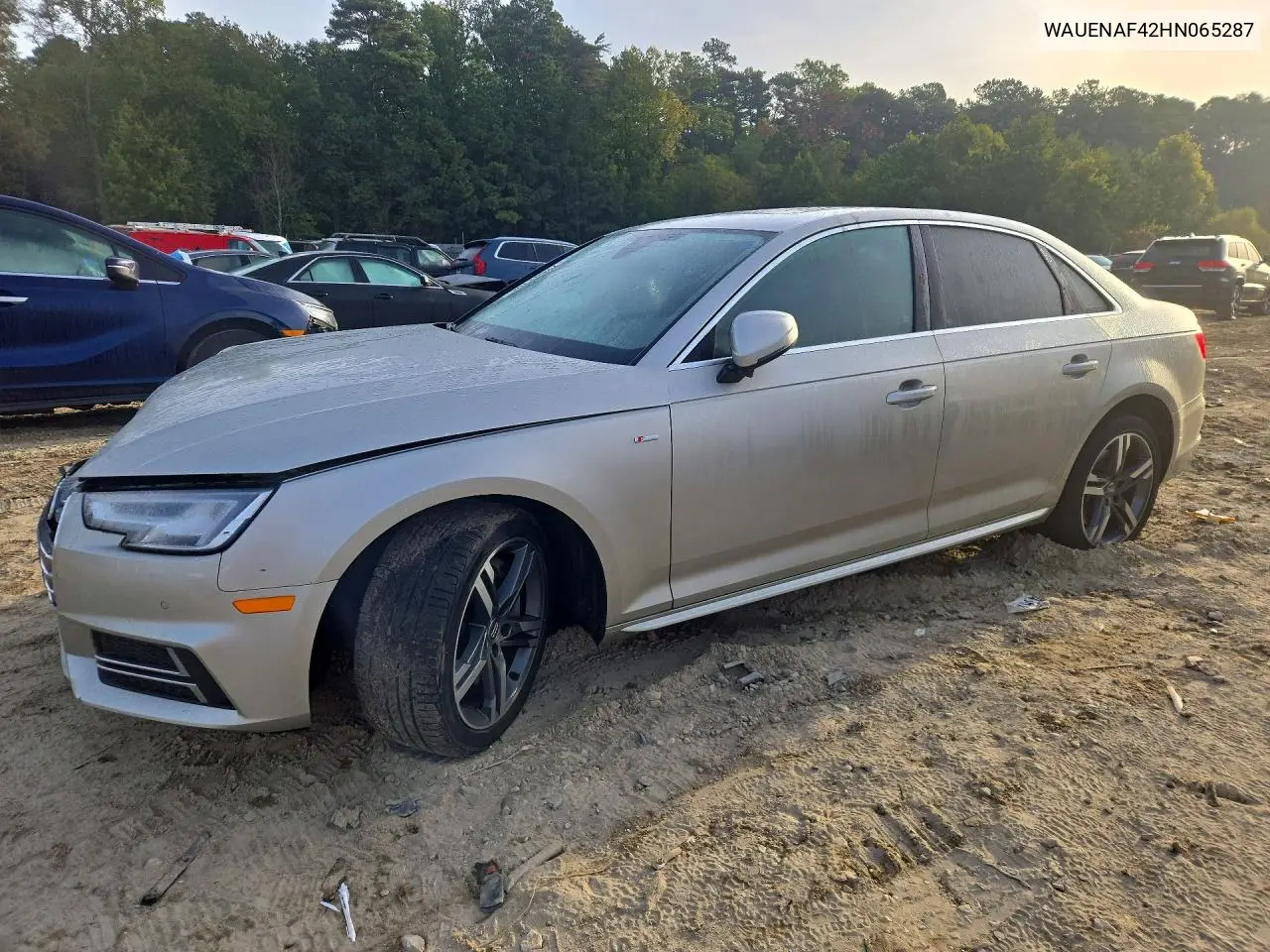 2017 Audi A4 Premium Plus VIN WAUENAF42HN065287 фото 1