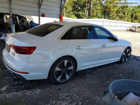 2017 Audi A4 Premium Plus VIN WAUENAF42HN006224 фото 3