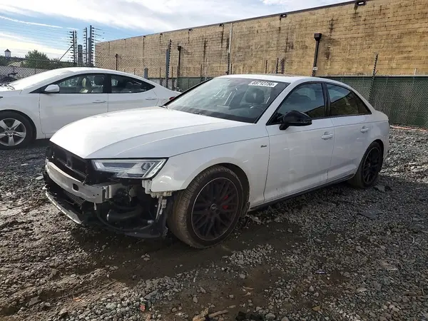 WAUENAF49JA226621 — 2018 Audi A4, Передняя часть (Front End), фото до ремонта