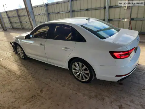 2018 Audi A4 Premium VIN WAUKMAF43JA080075 фото 2