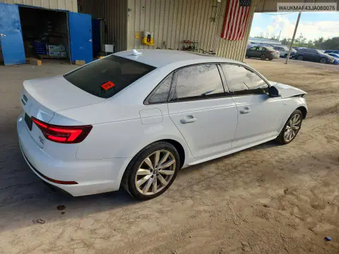 2018 Audi A4 Premium VIN WAUKMAF43JA080075 фото 3