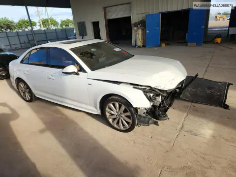 2018 Audi A4 Premium VIN WAUKMAF43JA080075 фото 4