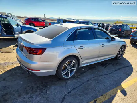 2018 Audi A4 Premium Plus VIN WAUENAF43JA110427 фото 3