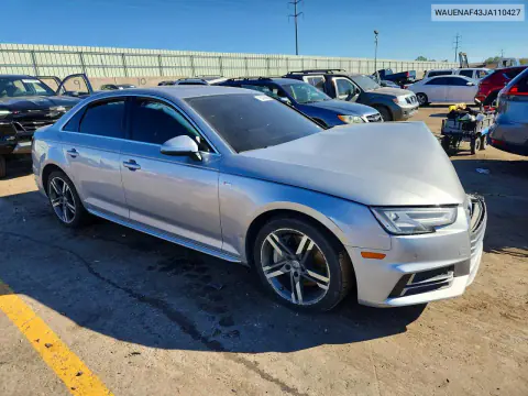 2018 Audi A4 Premium Plus VIN WAUENAF43JA110427 фото 4