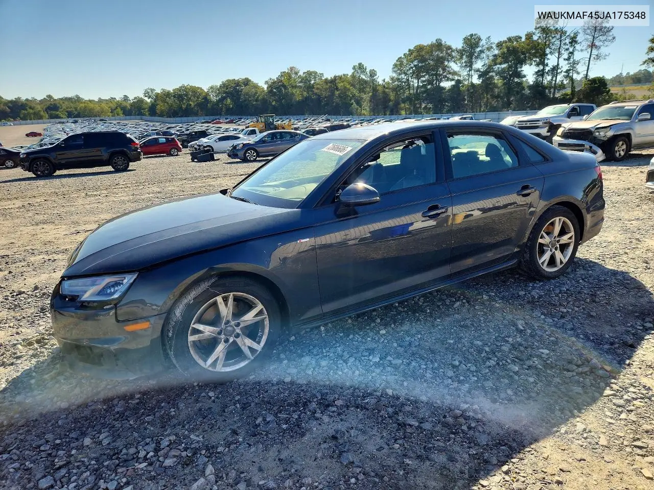 2018 Audi A4 Premium VIN WAUKMAF45JA175348 фото 1