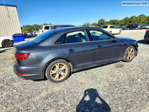 2018 Audi A4 Premium VIN WAUKMAF45JA175348 фото 3