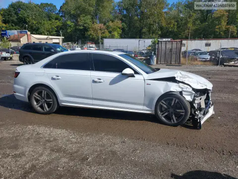2018 Audi A4 Premium Plus VIN WAUENAF42JN007850 фото 4