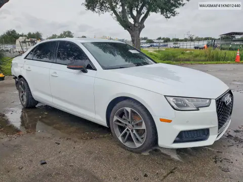 2019 Audi A4 Premium VIN WAUGMAF41KN012440 фото 4