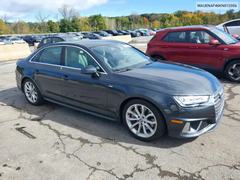 2019 Audi A4 Premium Plus VIN WAUENAF46KN012356 фото 4