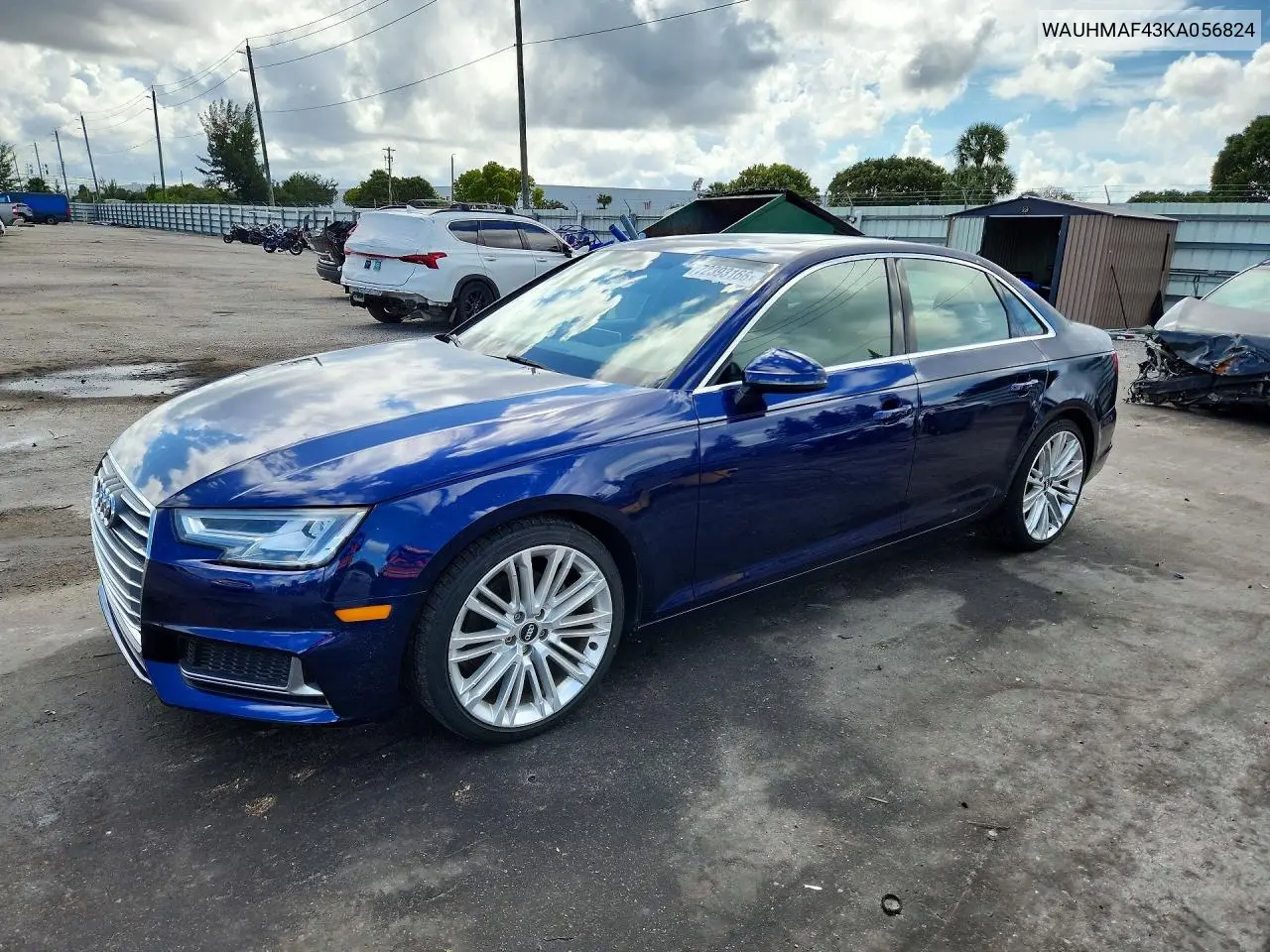 2019 Audi A4 Premium Plus VIN WAUHMAF43KA056824 фото 1