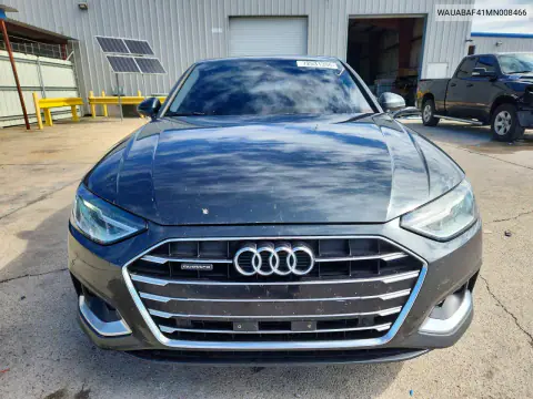 2021 Audi A4 Premium 40 VIN WAUABAF41MN008466 фото 5