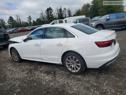 2022 Audi A4 Premium 40 VIN WAUABAF43NN008177 фото 2