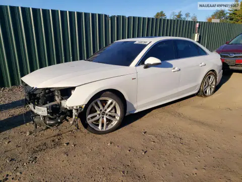 WAUEAAF49PN019367 — 2023 Audi A4, Передняя часть, фото до ремонта