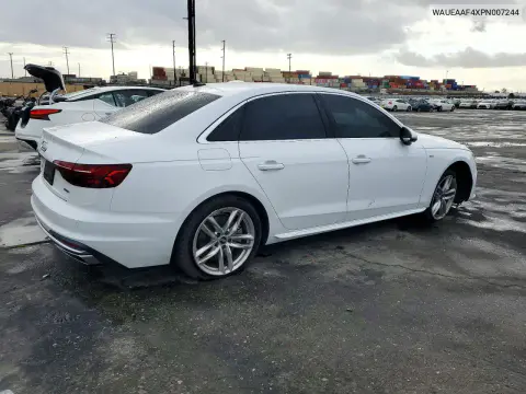 2023 Audi A4 Premium Plus 45 VIN WAUEAAF4XPN007244 фото 3