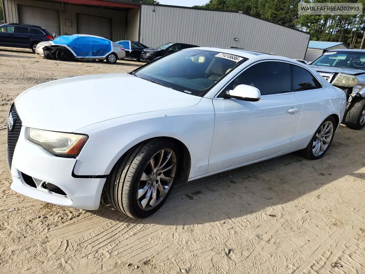 2014 Audi A5 Premium Plus VIN WAULFAFR6EA007993 фото 1