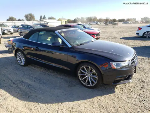 2015 Audi A5 Premium VIN WAUCFAFH5FN004729 фото 4