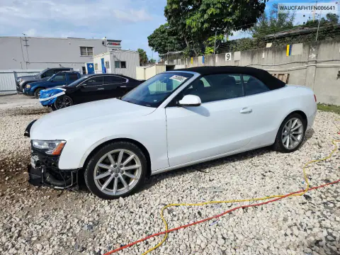 2015 Audi A5 Premium VIN WAUCFAFH1FN006641 фото 1