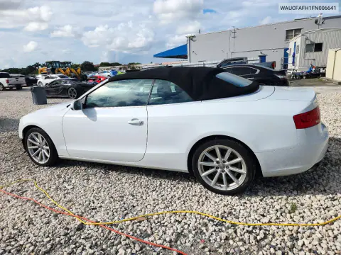 2015 Audi A5 Premium VIN WAUCFAFH1FN006641 фото 2