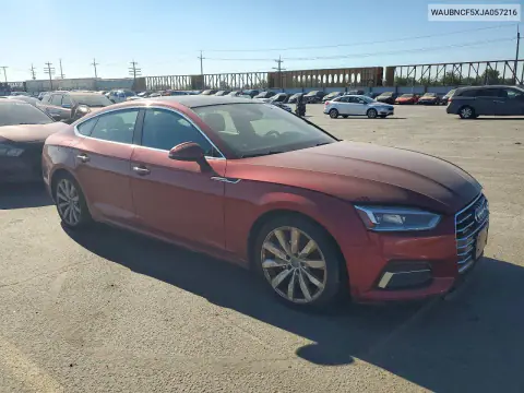 2018 Audi A5 Premium Plus VIN WAUBNCF5XJA057216 фото 4