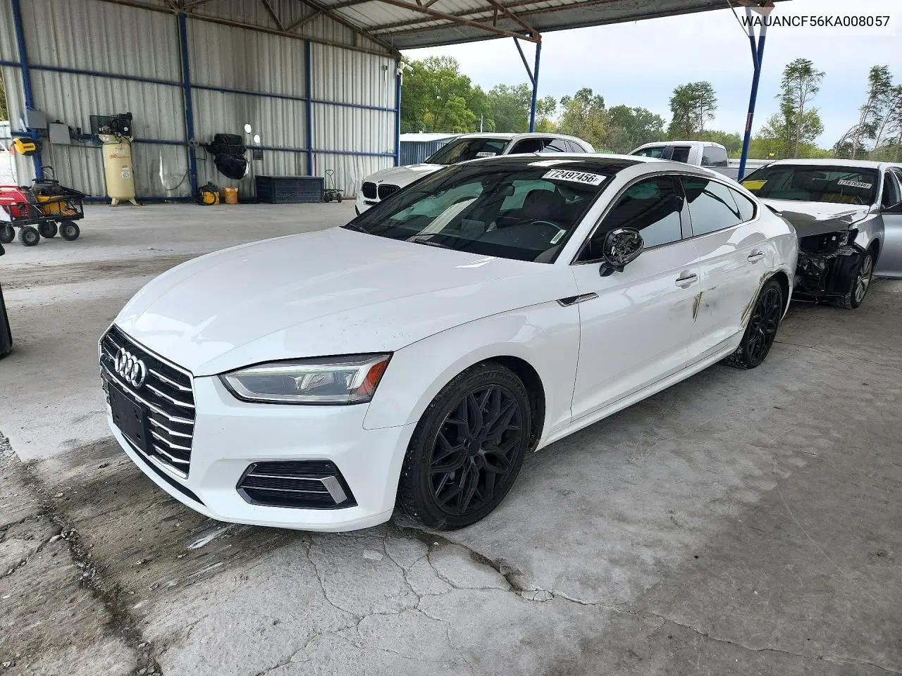 2019 Audi A5 Premium VIN WAUANCF56KA008057 фото 1