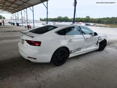 2019 Audi A5 Premium VIN WAUANCF56KA008057 фото 3