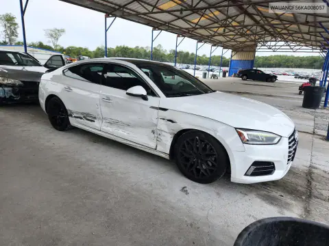 2019 Audi A5 Premium VIN WAUANCF56KA008057 фото 4