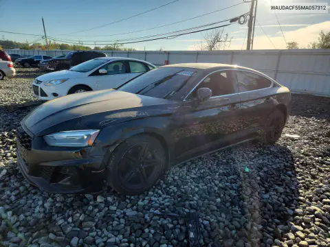 WAUDACF55MA057312 — 2021 Audi A5, Передняя часть, фото до ремонта