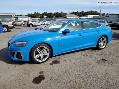 WAUDACF52MA011825 — 2021 Audi A5, Задняя часть, фото до ремонта