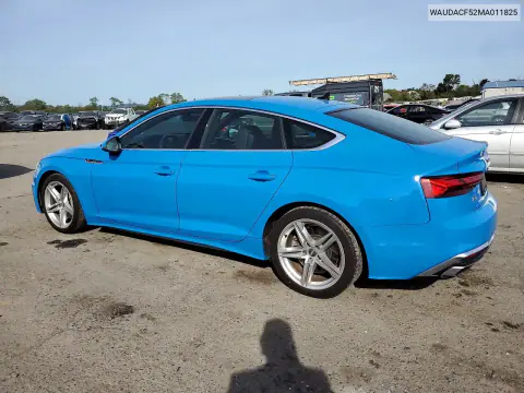 2021 Audi A5 Premium 45 VIN WAUDACF52MA011825 фото 2
